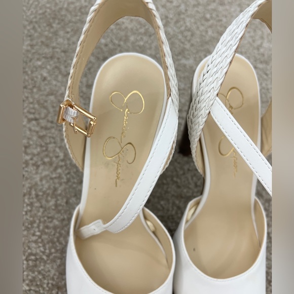 Jessica Simpson brown and white heels - Picture 4 of 7